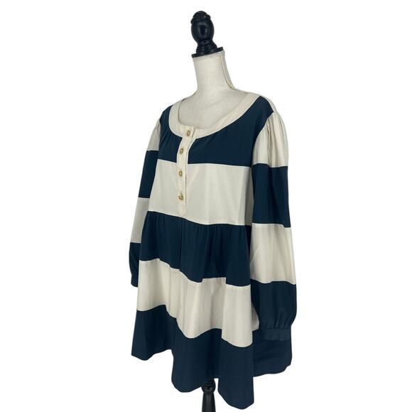 Moschino Couture Vintage Cruise me Baby Stripe Button Front Dress - Picture 5 of 15